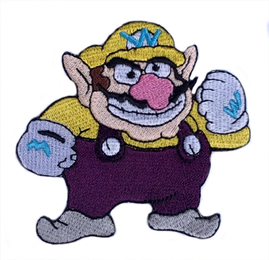 Wario Patch (3 Inch) Iron or Sew-on Badge Super Mario Brothers Costume Patches