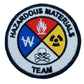 Hazardous Materials Team Patch (3 Inch) Iron/Sew-on Badge Hazmat Suit Patches