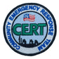 CERT Community Emergency Response Team Patch (3 Inch) Embroidered Iron/Sew-on Badge