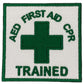 AED First Aid CPR Trained Patch (3 Inch) Embroidered Iron/Sew-on Badge