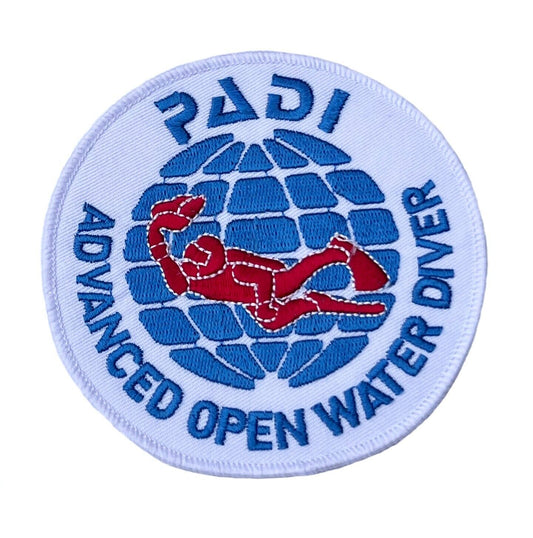 PADI Advanced Open Water Diver Patch (4 Inch) Iron/Sew-on Badge Scuba Diving Diver Patches