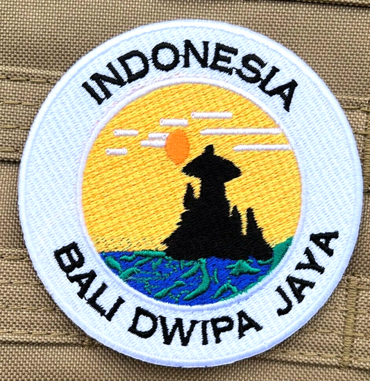 Bali Indonesia Patch (3.5 Inch) Iron on Badge