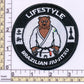 Brazilian Jiu Jitsu Lifestyle Patch (3.5 Inch) BEAR Black Belt Iron-on Badge BJJ