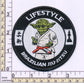 Brazilian Jiu Jitsu Lifestyle Patch (3.5 Inch) Master Yoda Coral Belt Iron-on Badge BJJ