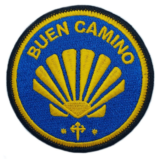 Buen Camino Patch (3 Inch) Fully Embroidered Iron/Sew-on Badge Saint James Way Camino De Santiago Patches