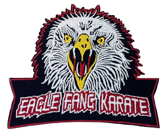 Eagle Fang Karate Patch (4.5 Inch) Iron/Sew-On Badge Cobra Kai Johnny's Dojo! Karate Kid patches
