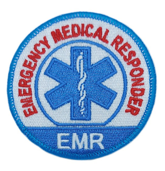 Emergency Medical Responder Patch (3 Inch) EMR Embroidered Iron/Sew-on Badge