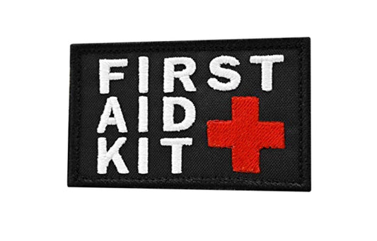 First Aid Kit Patch (3.5 Inch) Velcro Hook and Loop First Aid Badge Morale Tactical Gear Patches