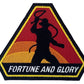 Fortune And Glory Indiana Jones Patch (3.75 Inch) Iron-on Badge Movie Logo Souvenir Costume Patches