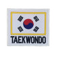 Taekwondo Patch (3.5 Inch) Iron/Sew-on Badge South Korea Flag Crest Emblem Kimono