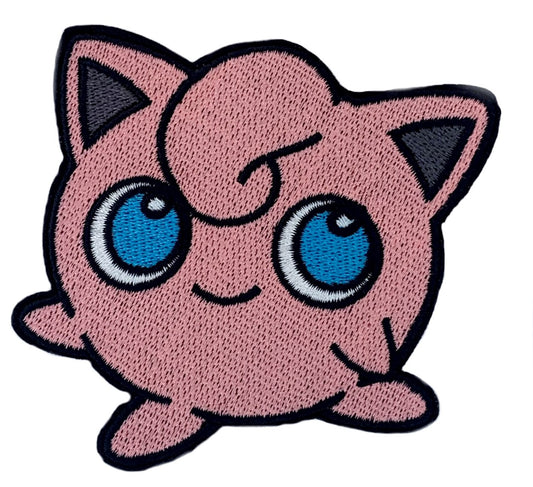 Jigglypuff Patch (3.5 Inch) Iron/Sew Badge Pokemon Legendary Pink Cartoon Patches