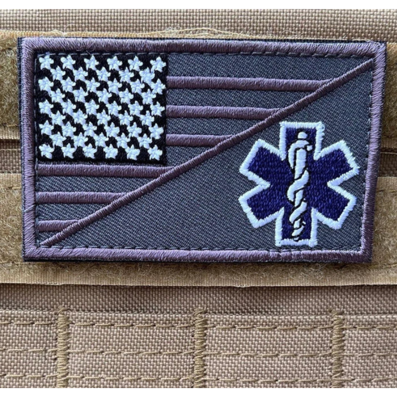 EMS EMT Star Of Life Patch (3.2 Inch) Velcro First Aid Badge