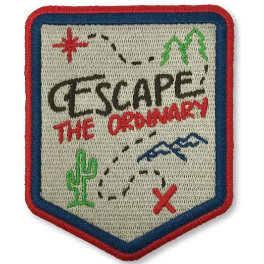 Escape The Ordinary Patch (3.3 Inch) Iron-on Badge
