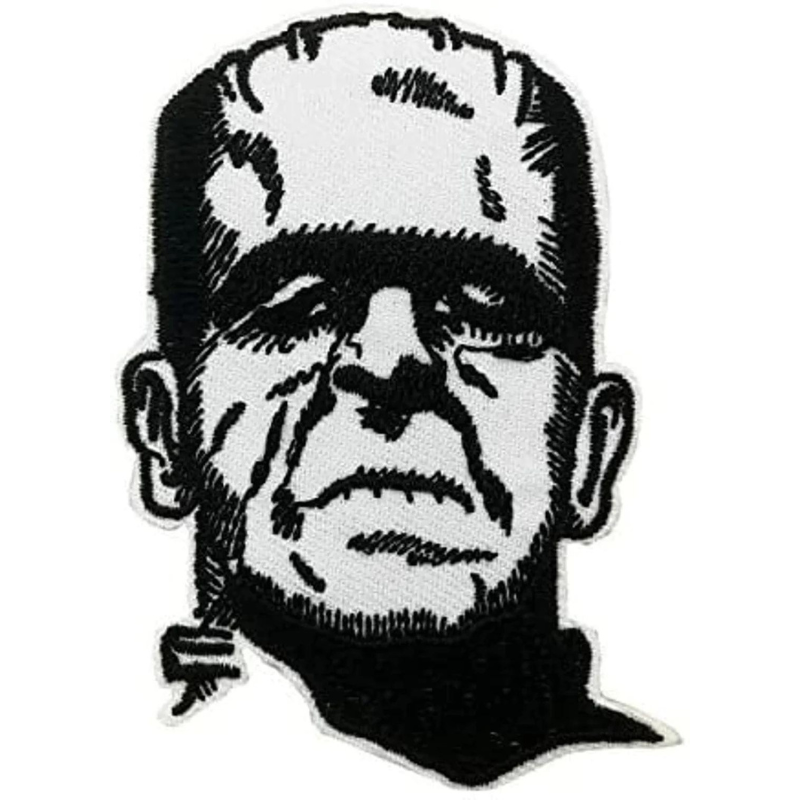 Frankenstein Monster Patch (3 Inch) Iron-on Badge Classic Horror Movie DIY Costume Patches