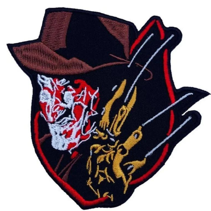 Freddy Krueger Patch (3.5 Inch) Iron or Sew-on Badge Nightmare on Elm Street Horror Movie Costume Patches