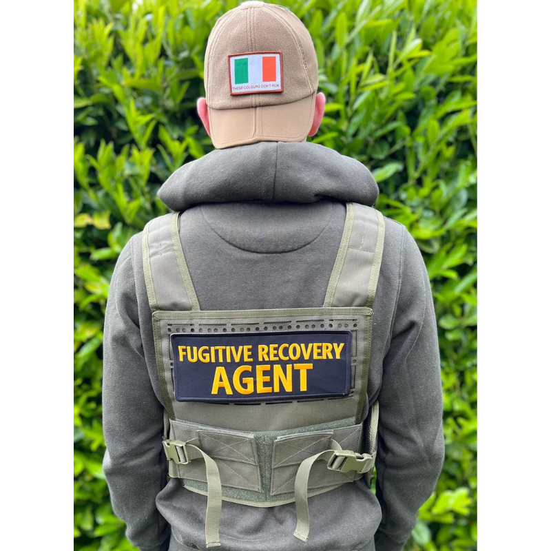 Fugitive Recovery Agent Patch (10 Inch) Velcro Body Armor Plate Carrier Badge