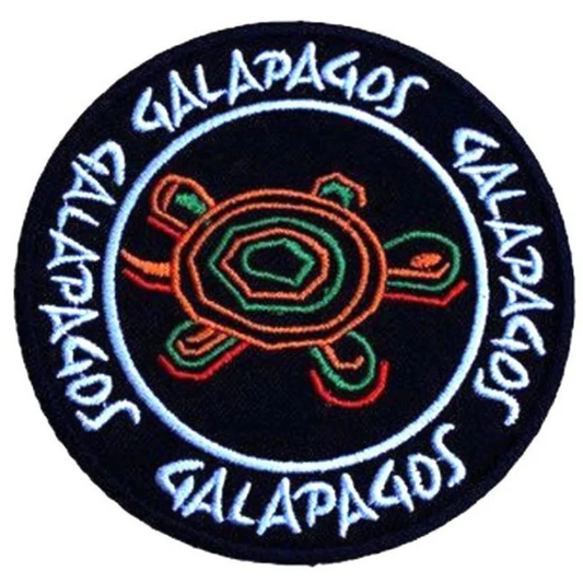 Galapagos Islands Turtles Patch (3.5 Inch) Iron-on Badge Souvenir Tortoise Gift Patches
