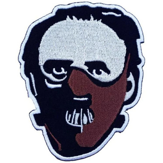 Hannibal Lecter Mask Patch (3.5 Inch) Iron-on Badge Horror Movie Silence of the Lambs Red Dragon Halloween
