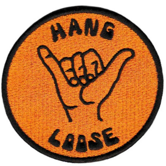 Hang Loose Patch (3.25 Inch) Shaka Hand Iron-on Badge BJJ Surf