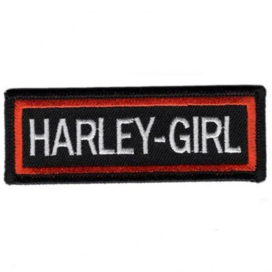 Harley Girl Patch (3.5 Inch) Lady Biker Iron-on Badge Harley Davidson Motorcycles