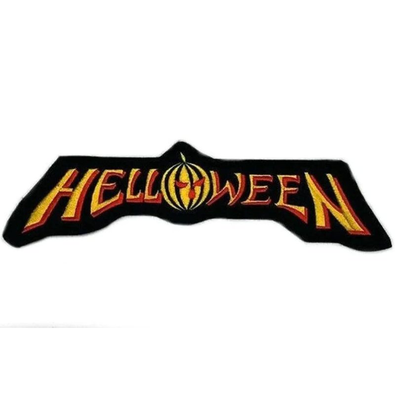Helloween Patch (3 Inch) Pumpkin Logo Iron or Sew-on Badge Metal Music Patches
