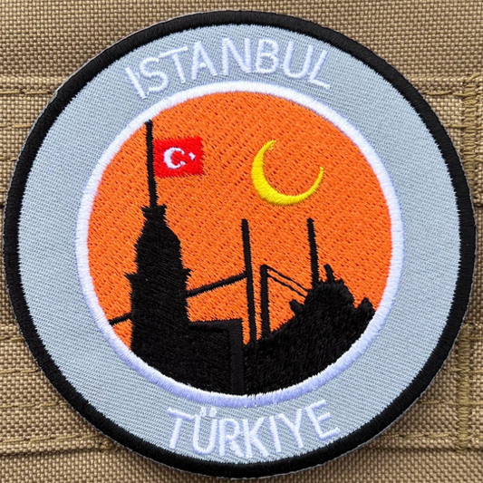 Istanbul Turkey Patch (3.5 Inch) Iron-on Badge Turkiye Trek Souvenir