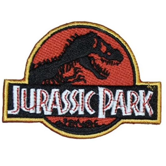 Jurassic Park Patch (3.5 Inch) Iron/Sew-On Badge Movie Dinosaur Patches