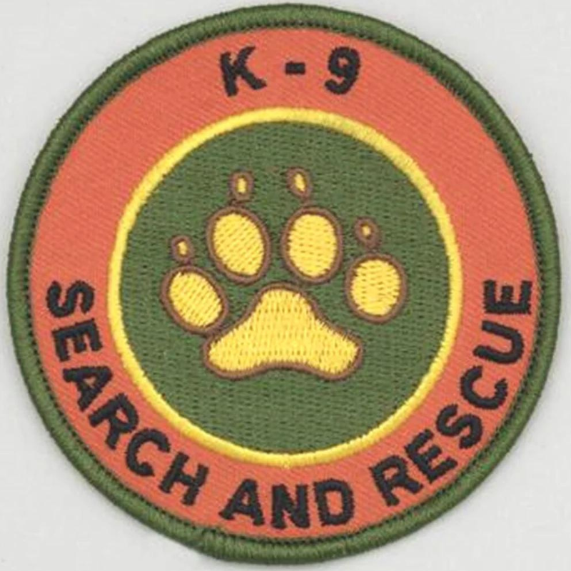 K-9 Search And Rescue Patch (3 Inch) Iron/Sew-on Badge K9 SAR Patches