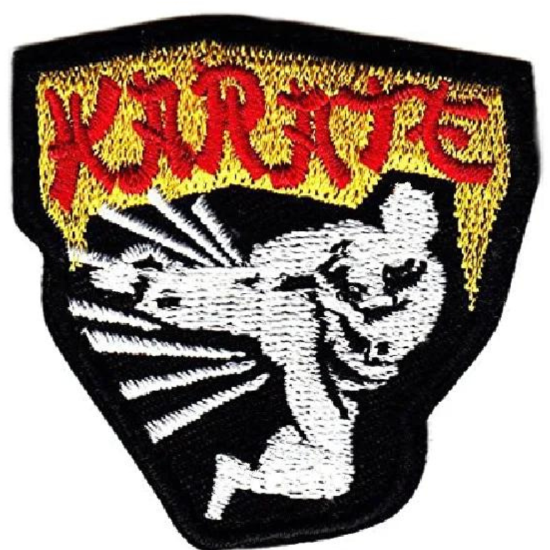 Karate Patch (3 Inch) Embroidered Iron/Sew-on Badge