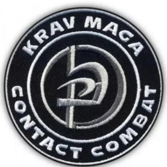 Krav Maga Patch (3.5 Inch) Contact Combat Embroidered Iron / Sew on Badge Applique Israeli Martial Arts Emblem