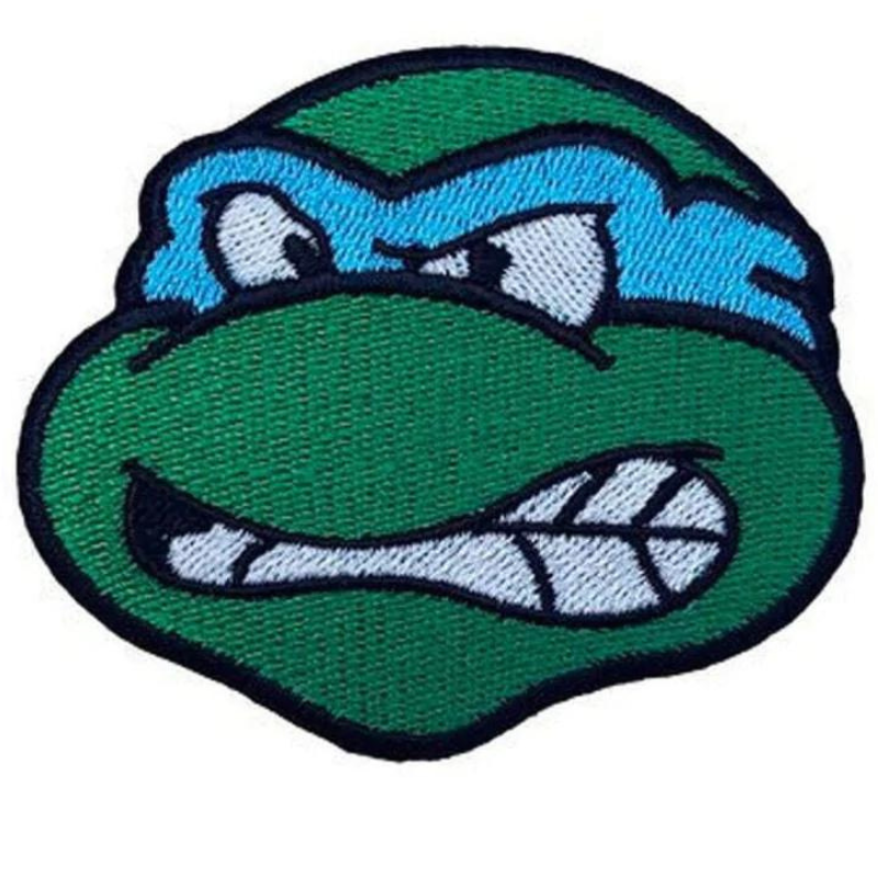 Leo TMNT Patch (2.5 Inch) Iron-on Badge Blue Teenage Mutant Ninja Turtles