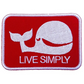 Live Simply Patch (3.5 Inch) Iron-on Badge The Expendables Whale Logo Stallone Movie Costume Patches