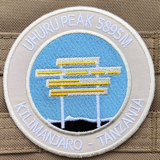 Mount Kilimanjaro Uhuru Peak Tanzania Patch (3.5 Inch) Iron-on Badge