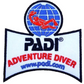 PADI Adventure Diver Patch (3.5 Inch) Iron/Sew-on Badge Scuba Diving Diver Patches