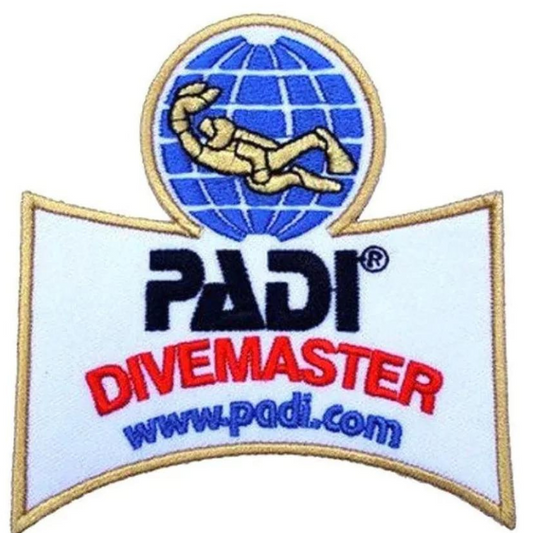 PADI Divemaster Patch (3.5 Inch) Iron-on Badge Scuba Diving Dive Master Diver Patches