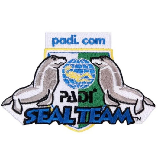PADI Seal Team Patch (3.5 Inch) Iron-on Badge Junior Kids Scuba Diving Diver Patches