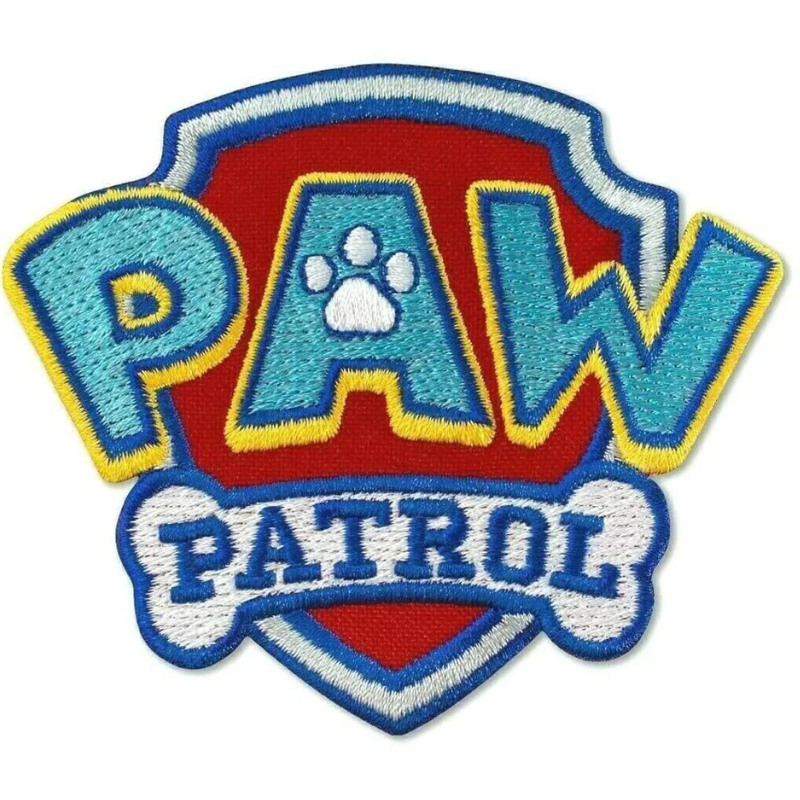 Paw Patrol Logo Patch (3 Inch) Iron/Sew-on Badge Cartoon Patches