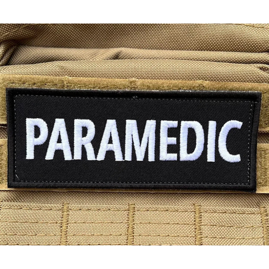 Paramedic Patch (5 Inch) Velcro Medic Badge Hook and Loop Patches