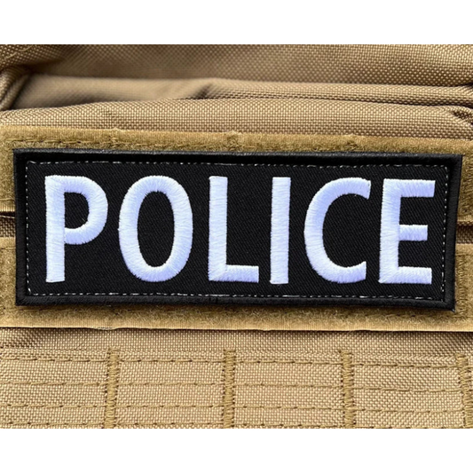 Police Patch (5 Inch) Velcro Badge Law Enforcement Costume Gift Patches