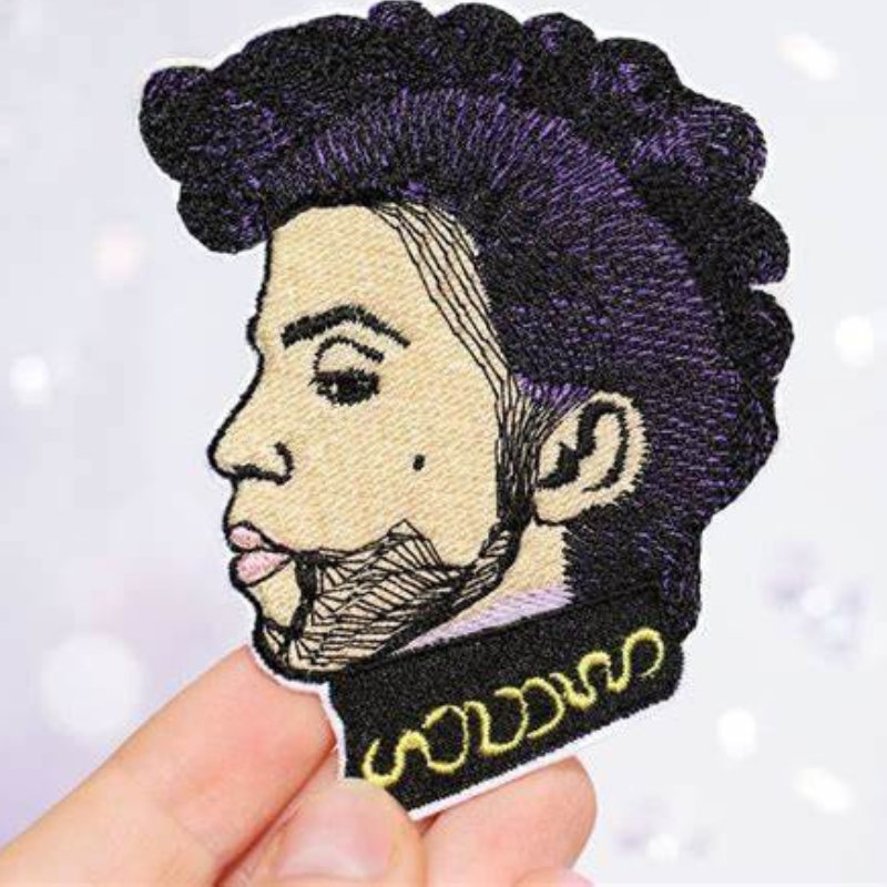 Prince Patch (3.5 Inch) Iron-on Badge Purple Rain Music Legend Icon Patches
