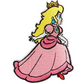 Princess Peach Patch (4 Inch) Super Mario Bros Iron/Sew-on Costume Patches