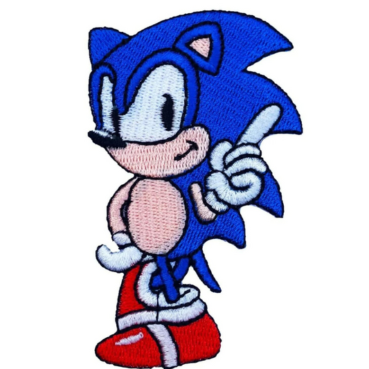 Sonic The Hedgehog Patch (3 Inch) Iron/Sew-on Badge SEGA Patches