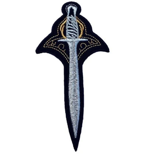 Sting Sword Patch (4 Inch) Iron or Sew-on Badge LOTR Lord of The Rings Elvish Blade Costume Patches