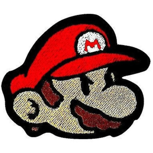 Super Mario Patch (3.5 Inch) Super Mario Brothers Iron or Sew-on Badges Cartoon DIY Costume Patches