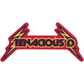 Tenacious D Patch (4.75 Inch) Iron or Sew-on Badge Jack Black Rock Band Red Lightening Music Logo Patches