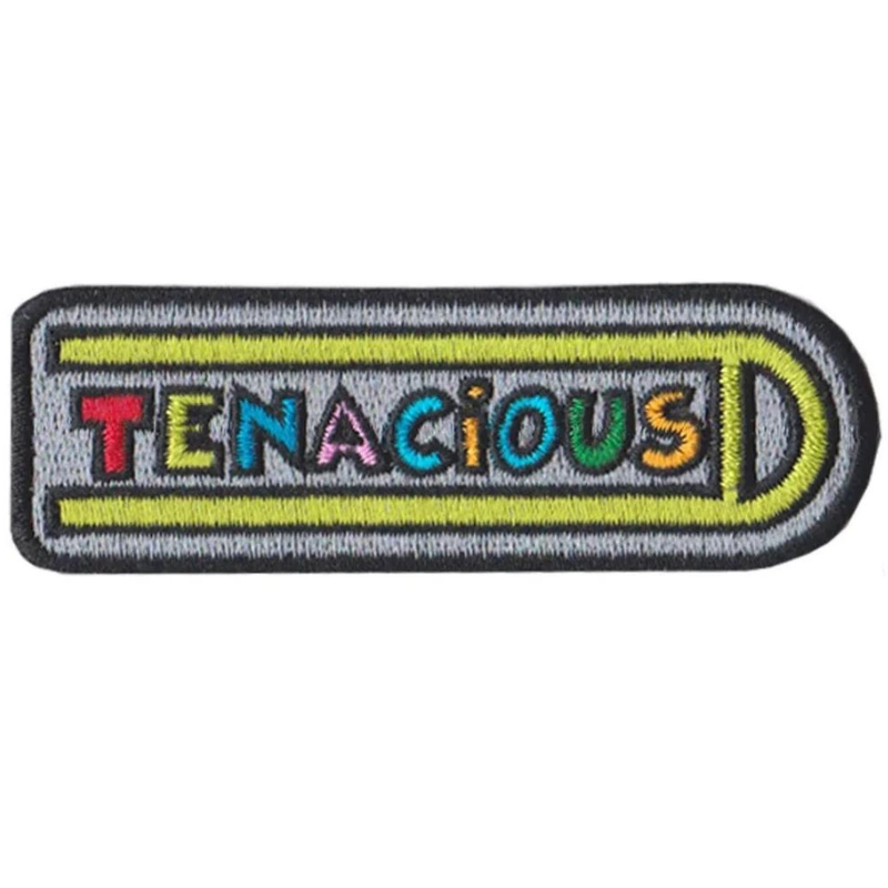 Tenacious D Patch (3. 5 Inch) Iron or Sew-on Badge Jack Black Rock Band Music Logo Patches