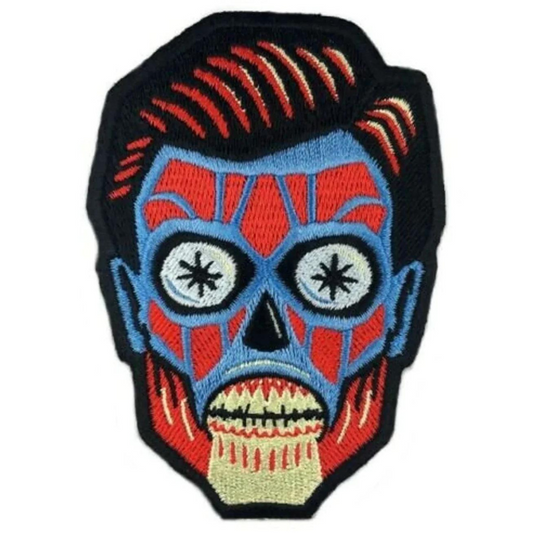 They Live Logo Patch (3.5 Inch) Iron-on Badge Classic Horror Movie Conspiracy Costume Patches