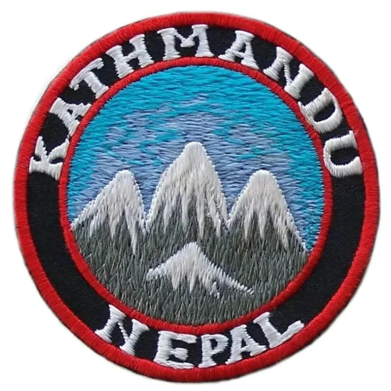Trekking in Nepal Kathmandu Patch (3.2 Inches) Iron-on