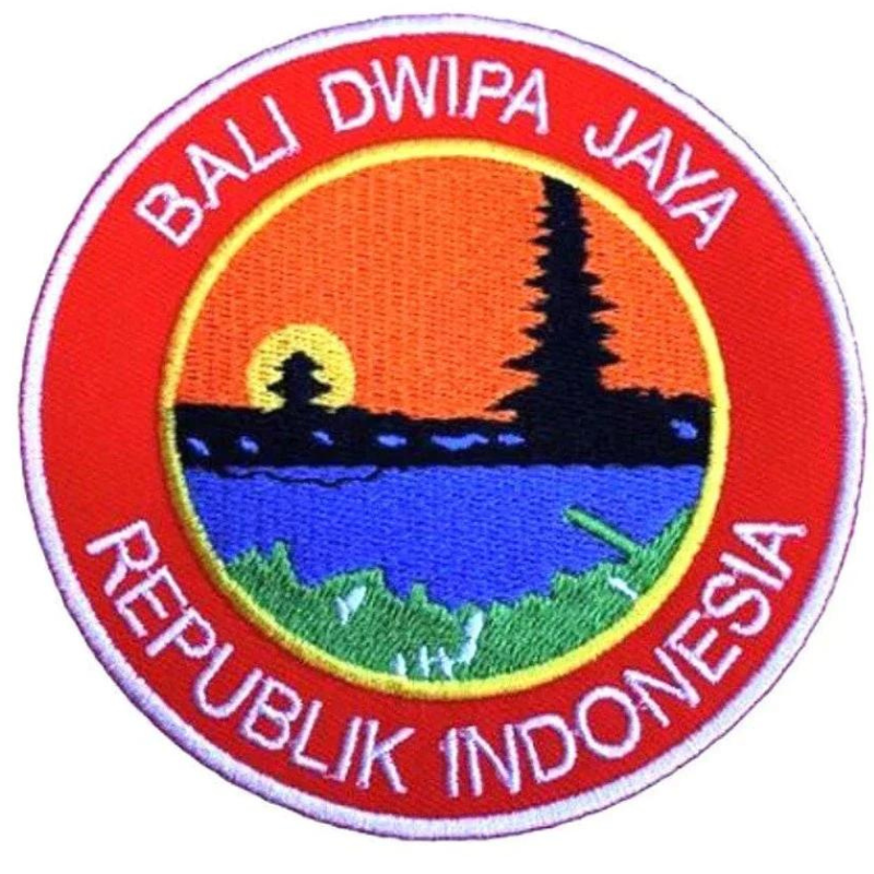 Bali Indonesia Patch (3.5 Inch) Iron-on Badge