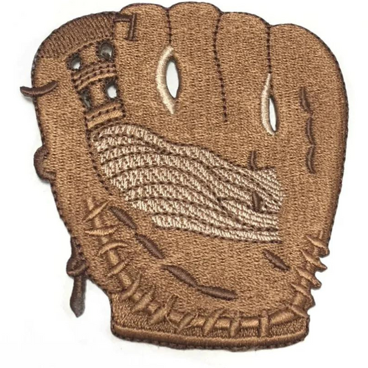 Baseball Catchers Mitt Patch (3 Inch) Iron on Badge